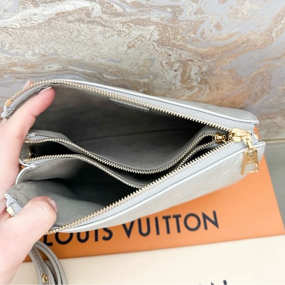 SOLD Louis Vuitton Coussin BB Monogram Silver Lambskin Embossed Bag - Picture 14 of 16